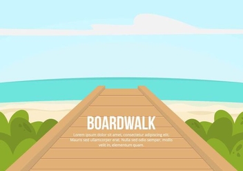 Boardwalk Illustration - vector gratuit #444575 