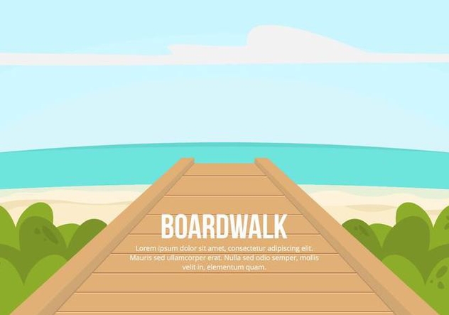 Boardwalk Illustration - бесплатный vector #444575