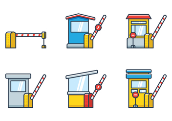 Toll Booth Icon - vector #444615 gratis