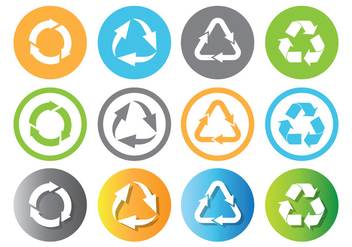 Recycle Icon - Free vector #444625