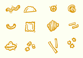 Various Pasta Icon - vector gratuit #445055 