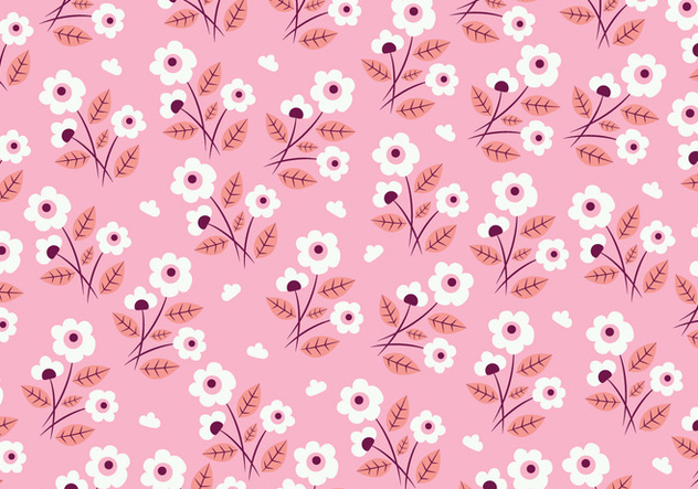 Floral Seamless Pattern - vector gratuit #445315 