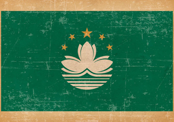 Grunge Flag of Macau - vector gratuit #445515 
