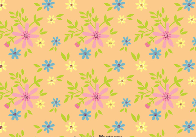 Ditsy Floral Seamless Pattern Vector - бесплатный vector #445605