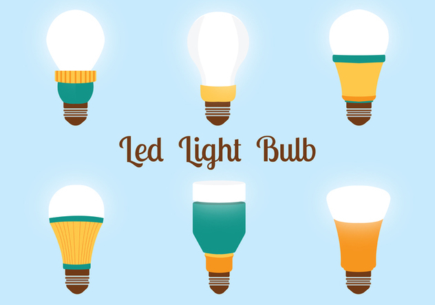 Led Lights Bulbs Vector Pack - vector gratuit #446305 
