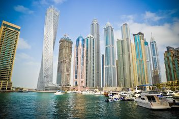 Modern buildings in Dubai Marina - Free image #449615