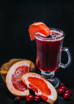 Hot Grapefruit And Cranberry Drink - image gratuit #450335 