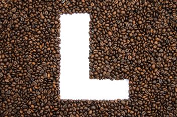 Alphabet of coffee beans - image gratuit #451905 