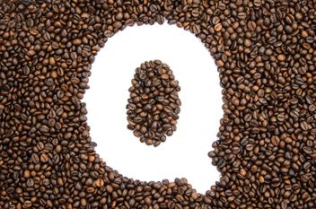 Alphabet of coffee beans - Free image #451915