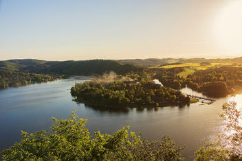 Panorama of lake Slapy near Prague on river Vltava - Kostenloses image #455895