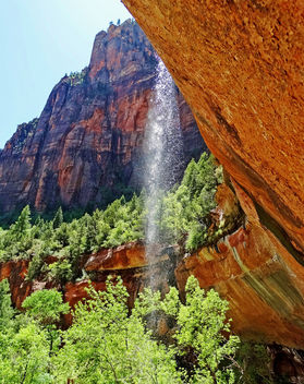 Water for the Cottonwoods, Emerald Pools, Zion NP 2014 - бесплатный image #457175