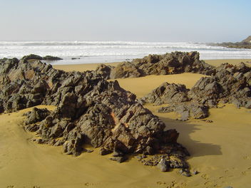 Playa salvaje entre Agadir y Sidi Ifni (Marruecos) - бесплатный image #460155