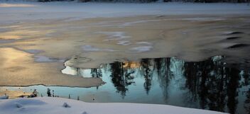 Winter frosty reflection - image #486395 gratis