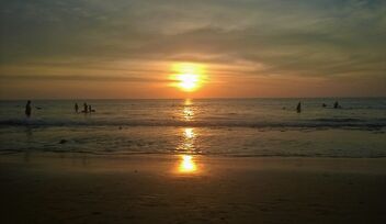 Evening swim at sunset - Free image #496705
