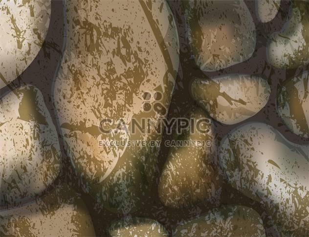 Vector illustration of brown stones background - Free vector #125955