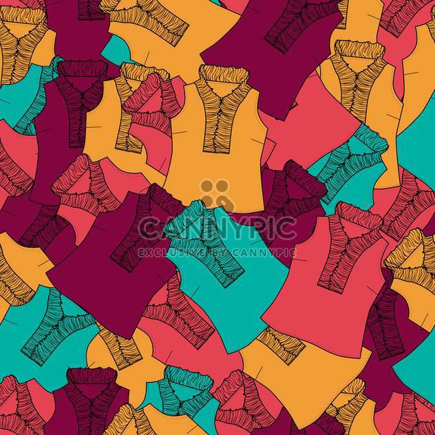Vector colorful background with female fashion blouses - Kostenloses vector #126175
