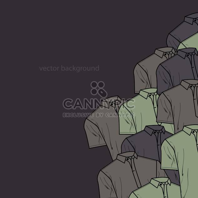 Vector background with male polo t-shirts - vector #127175 gratis