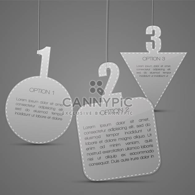 Vector geometric badges on grey background with text place - Free vector #127235