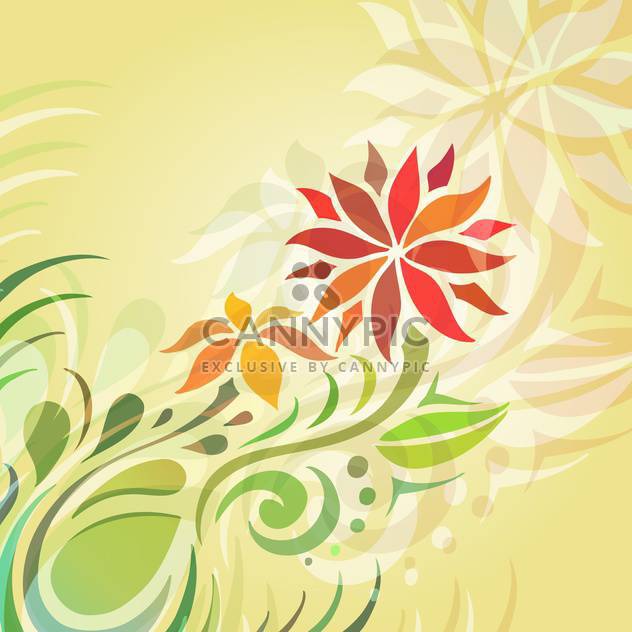 Vector floral background with abstract flowers - Kostenloses vector #127435
