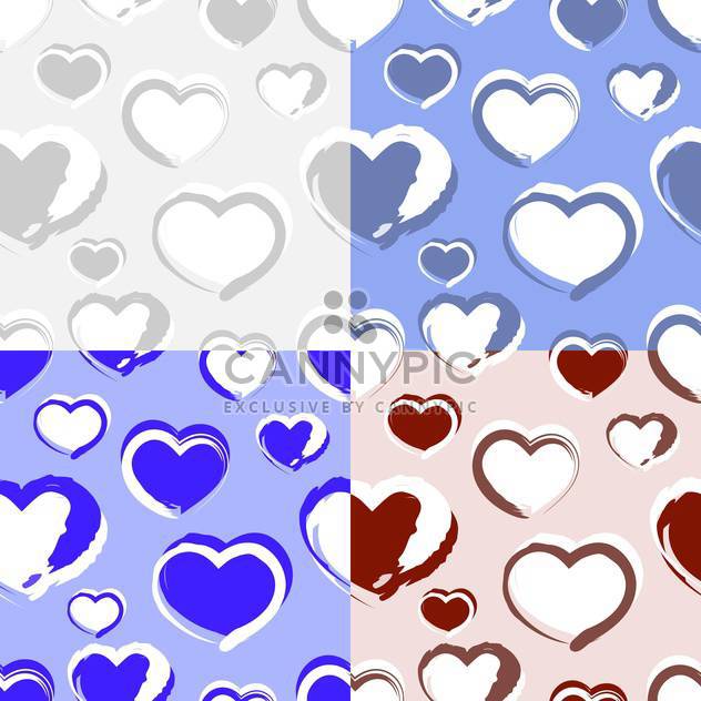 holiday background with love hearts - бесплатный vector #127565