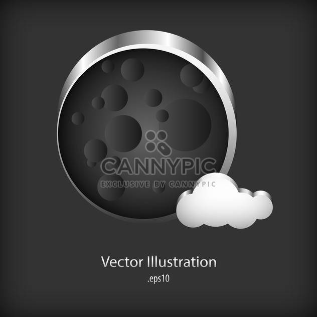 Vector metal speech bubble on metal background - vector #127765 gratis