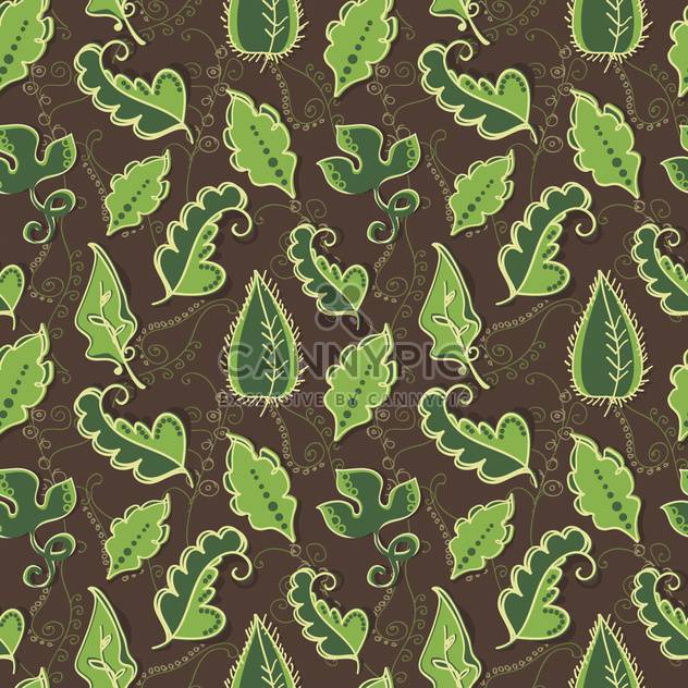 Vector background with green leaves - Kostenloses vector #128115