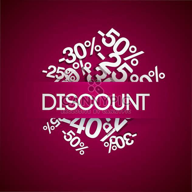 percent discount sale background - vector gratuit #128175 
