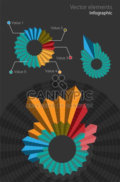 Set with infographic vector elements - Free vector #128295