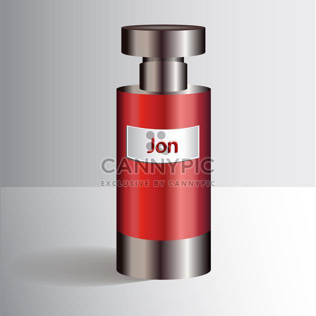 Red bottle with liquid perfumes - vector #128395 gratis