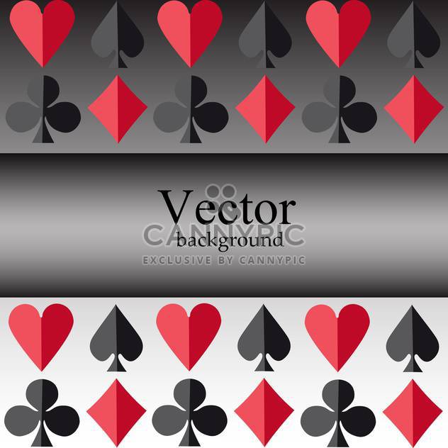 Vector background with card suits - Free vector #128495