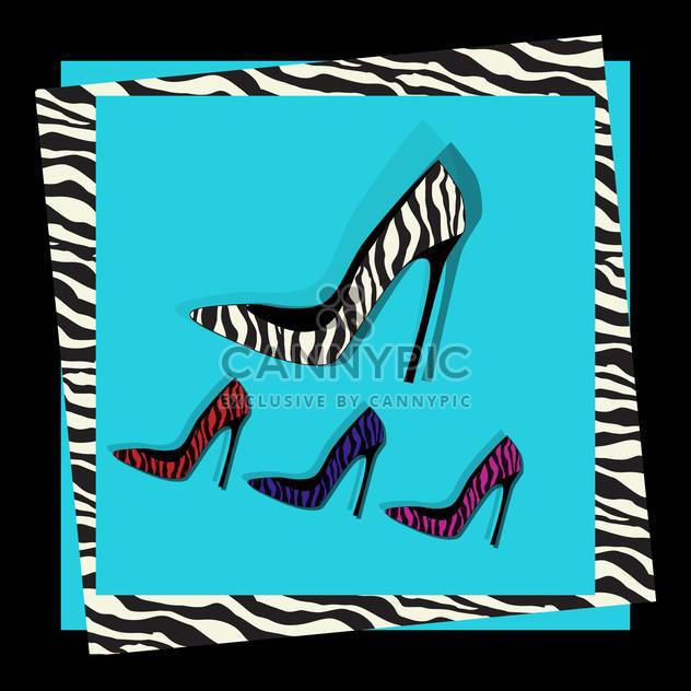 fashion female shoes set - vector gratuit #129145 