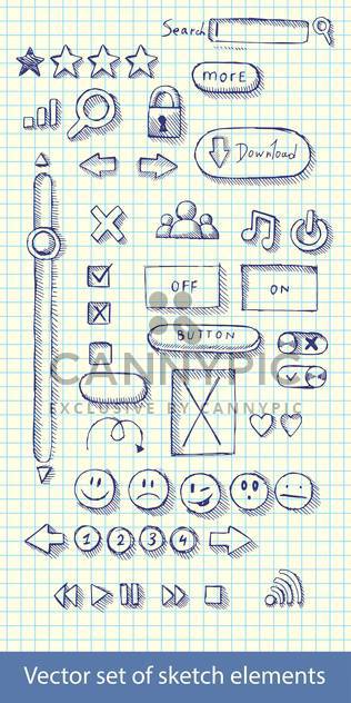 hand drawn web icons - бесплатный vector #129165