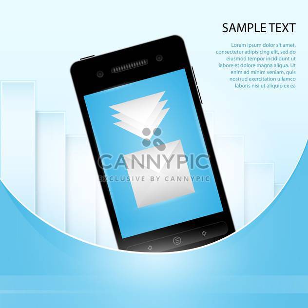 Mobile Phone with message icon - Free vector #130385