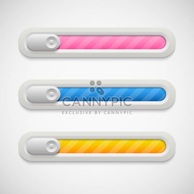 Vector colorful volume bar on grey background - Free vector #130685