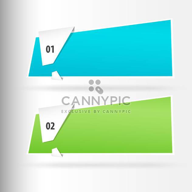 Vector web banners on white background - vector gratuit #131235 