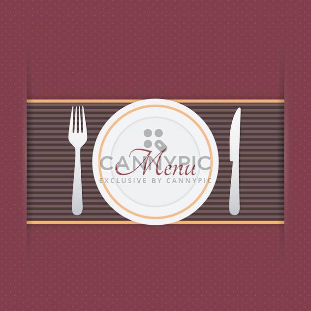 Restaurant menu background vector illustration - Free vector #131395