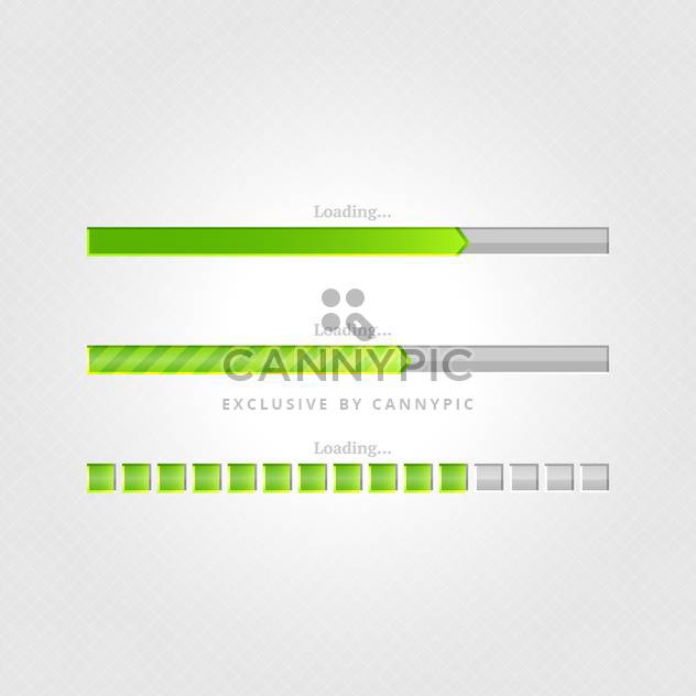 Vector loading bars on grey background - Free vector #131685