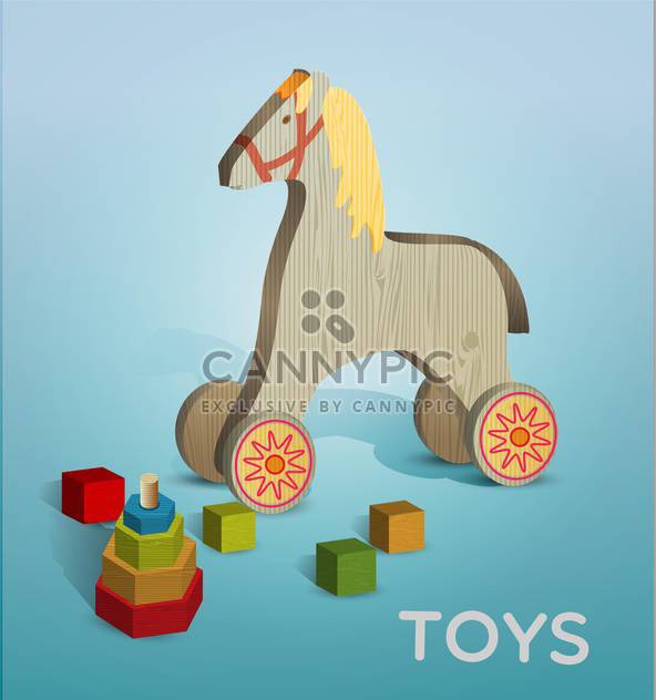 Vector illustration of different toys - Kostenloses vector #131735
