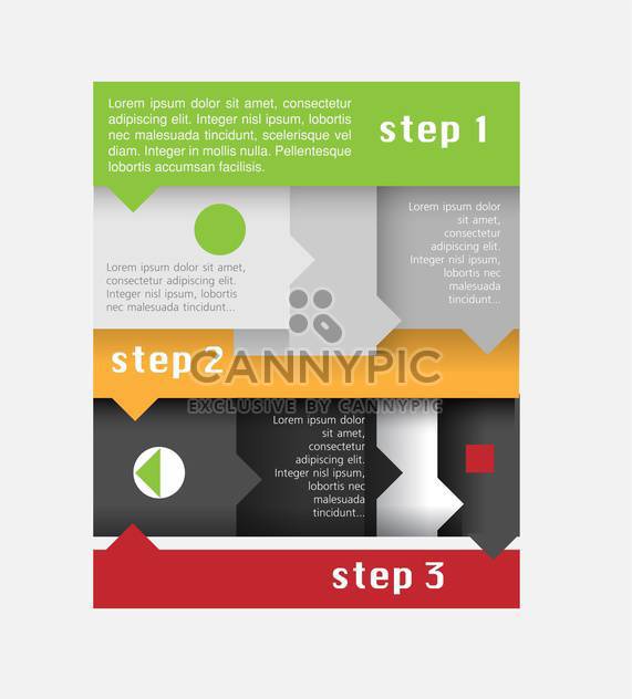 Vector infographic elements illustrations - Free vector #131835