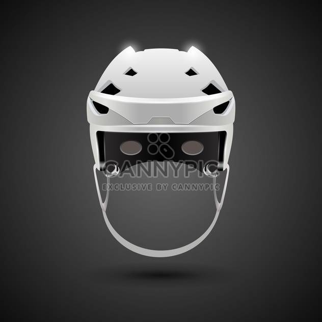 hockey game helmet illustration - vector gratuit #133205 