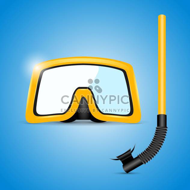 scuba mask and snorkel illustration - Free vector #133215