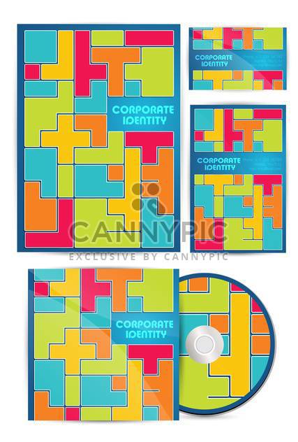 vector colorful corporate identity - Free vector #133495