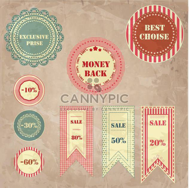 shopping sale signs background - Free vector #134065