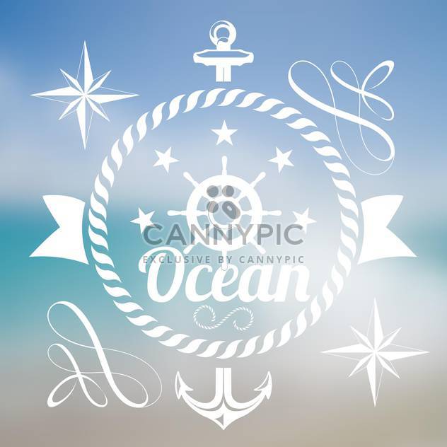 summer vacation ocean background - vector #134195 gratis