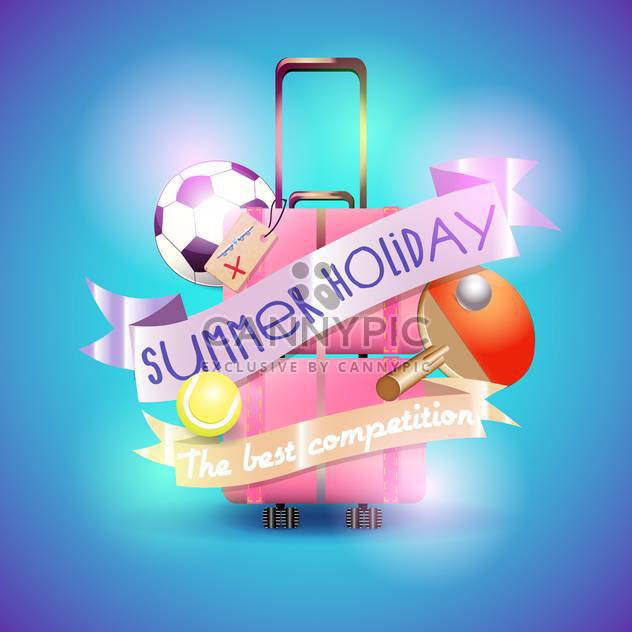 summer holiday vacation background - vector #134475 gratis