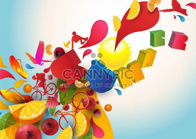 summer holidays vacation background - Free vector #134545