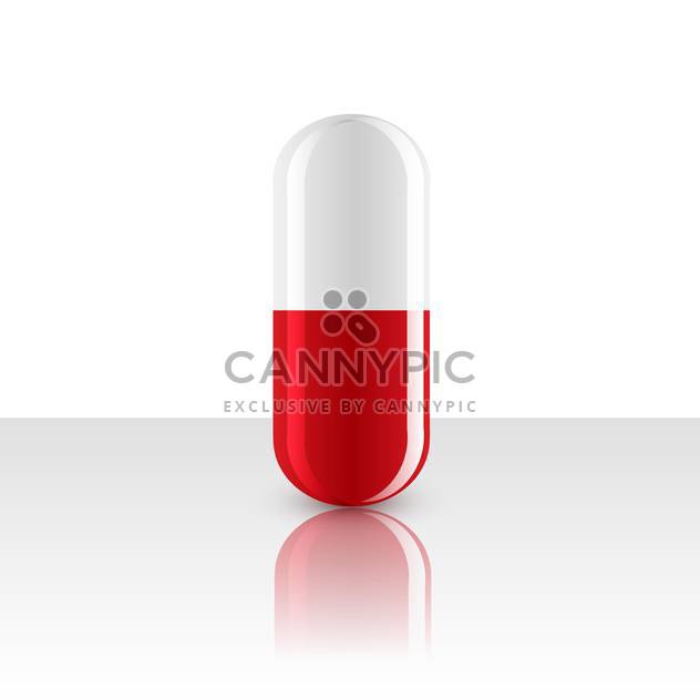 medical vector red pill - Free vector #134775