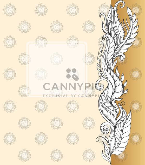 artistic floral vector background with copyspace - Free vector #135145