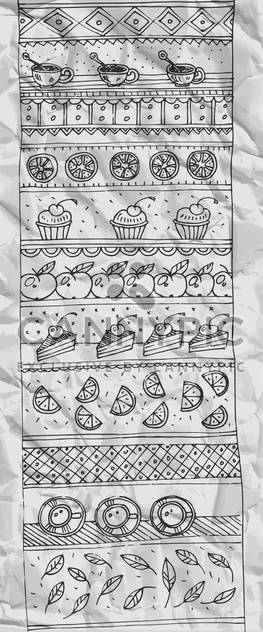 vector illustration of various sweet desserts - бесплатный vector #135255