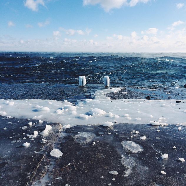 Sea in frosty weather - image gratuit #136385 